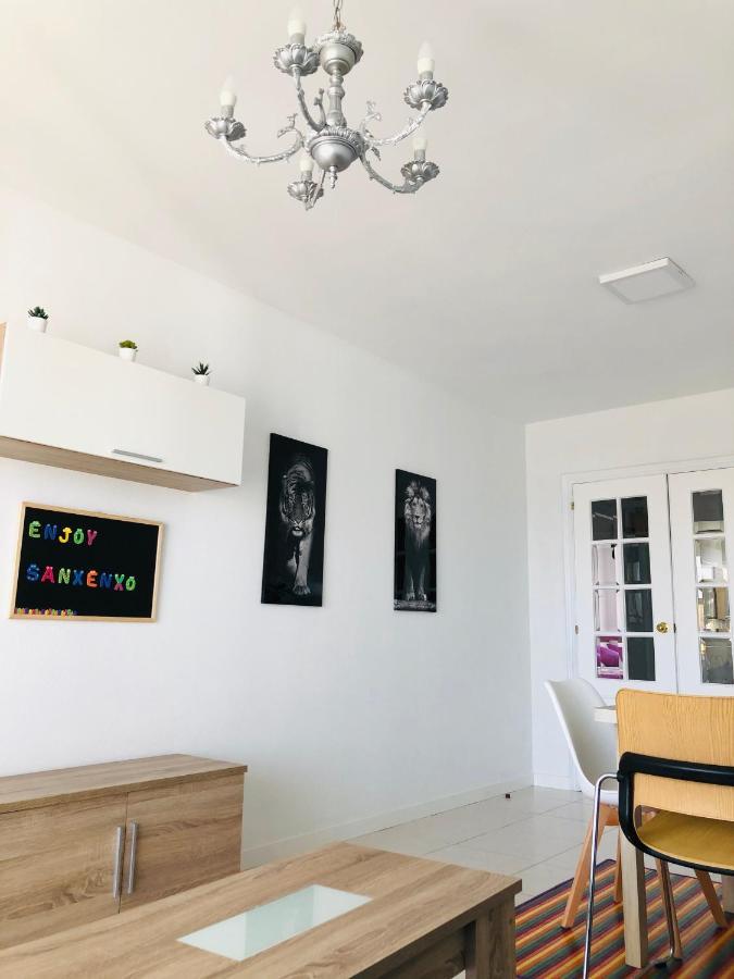 شقة Enjoy Sanxenxo,200M Playa, Balcon Vistas Cies, Piscina & Terraza Azotea,2 Plazas Garaje, 2 Banos, Muy Luminoso, Muy Tranquilo,Muy Equipado, Centrico المظهر الخارجي الصورة